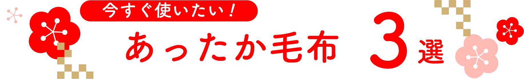 今すぐ使いたい!あったか毛布3選