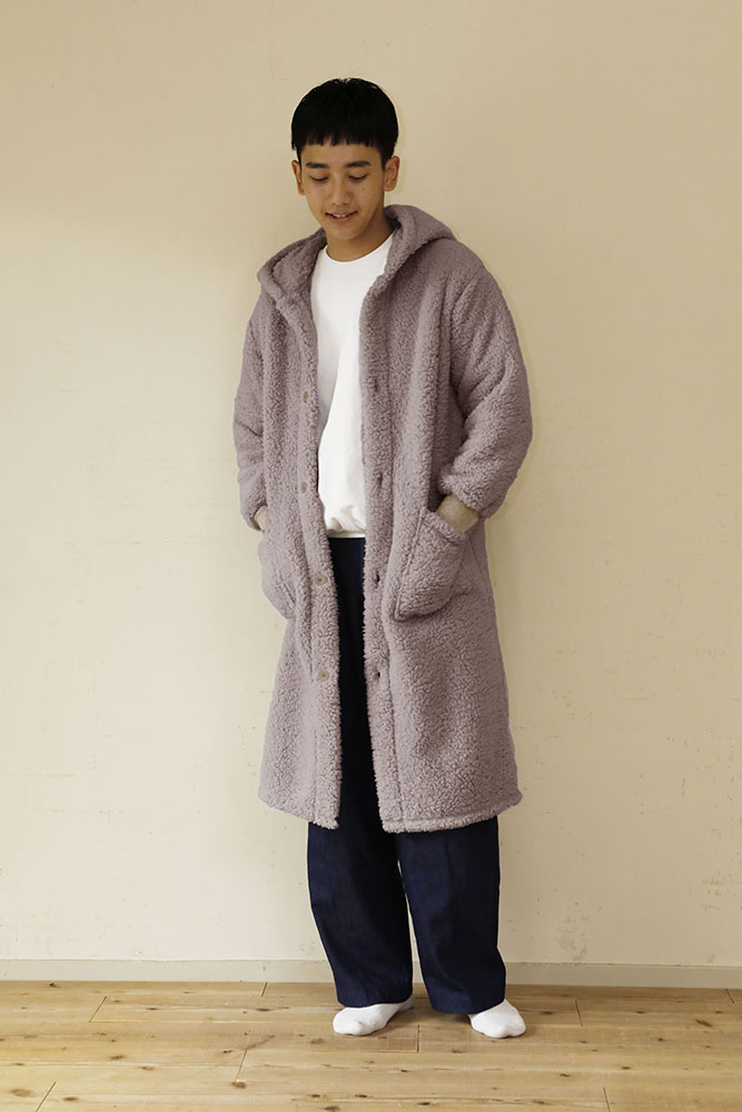 着る毛布 ロング丈 Mサイズ 男性 モカ