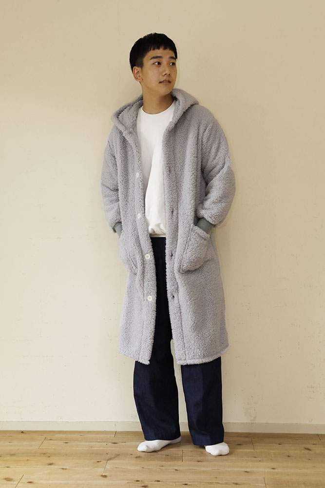 着る毛布 ロング丈 Mサイズ 男性 モカ