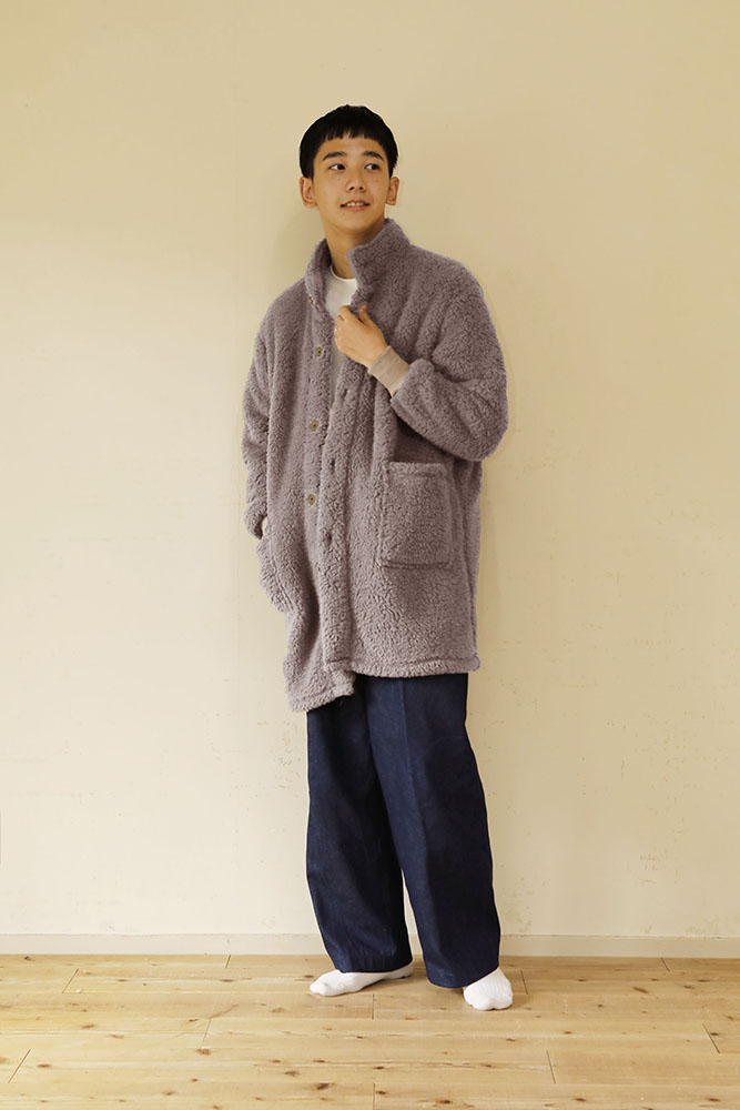 着る毛布 ショート丈 Lサイズ 男性 モカ