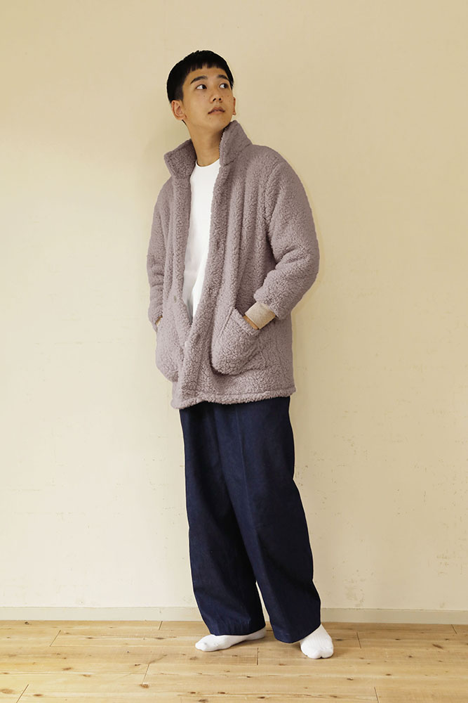 着る毛布 ショート丈 Mサイズ 男性 モカ